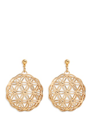 Main View - Click To Enlarge - PHILIPPE AUDIBERT - 'Lacey' floral cutout drop earrings