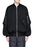 Main View - Click To Enlarge - FENG CHEN WANG - Oversized letter fleece patch bomber jacket