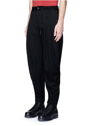 Front View - Click To Enlarge - FENG CHEN WANG - Baggy wool jogging pants
