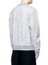 Back View - Click To Enlarge - FENG CHEN WANG - Letter patch long sleeve wool T-shirt