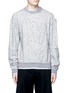 Main View - Click To Enlarge - FENG CHEN WANG - Letter patch long sleeve wool T-shirt