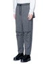 Front View - Click To Enlarge - FENG CHEN WANG - Patchwork knee jogging pants