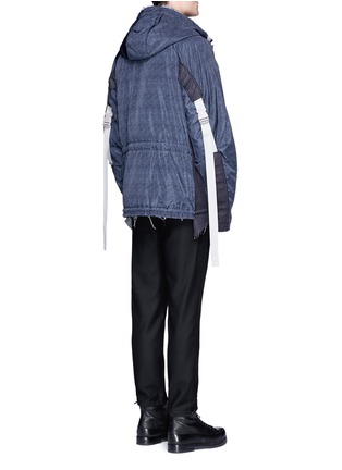 Back View - Click To Enlarge - FENG CHEN WANG - Denim print buckle strap jacket