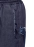Detail View - Click To Enlarge - FENG CHEN WANG - Waist strap drop crotch denim shorts