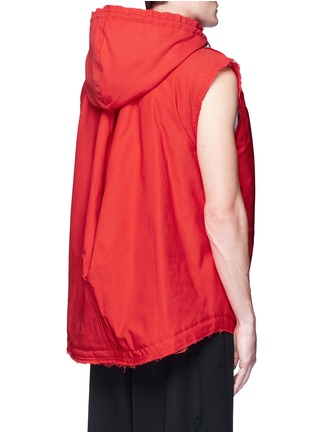 Back View - Click To Enlarge - FENG CHEN WANG - Drape back hooded vest