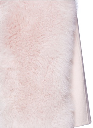 Detail View - Click To Enlarge - INNIU - Cashmere shearling fur gilet