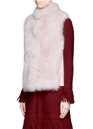 Front View - Click To Enlarge - INNIU - Cashmere shearling fur gilet
