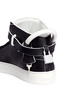 Detail View - Click To Enlarge - BUSCEMI SHOES - '100MM Edge' high top leather sneakers
