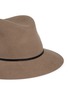 Detail View - Click To Enlarge - JANESSA LEONÉ - 'Lola' leather band wool felt fedora hat