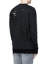 Back View - Click To Enlarge - AMIRI - 'Shotgun' brushed cotton sweatshirt