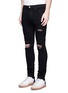 Front View - Click To Enlarge - AMIRI - 'Shotgun' slim fit ripped knee jeans