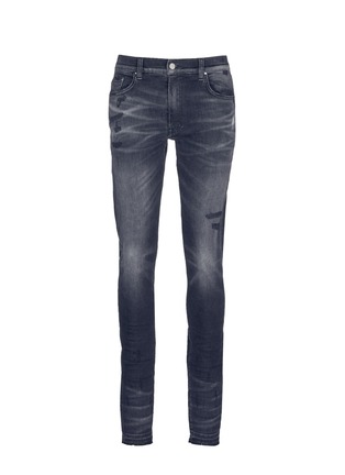 Main View - Click To Enlarge - AMIRI - 'Stack' heavy wash distressed jeans