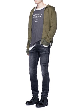 Figure View - Click To Enlarge - AMIRI - 'Stack' heavy wash distressed jeans