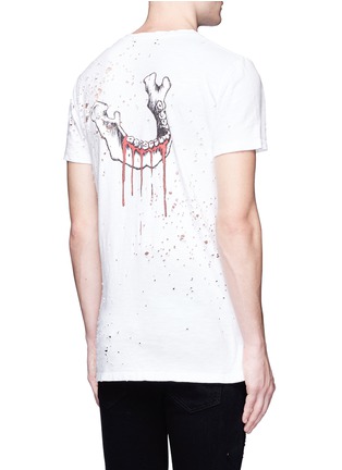 Back View - Click To Enlarge - AMIRI - 'Shotgun' blood mandible print T-shirt