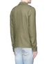 Back View - Click To Enlarge - AMIRI - Military patch cotton-cashmere shirt