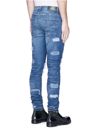Back View - Click To Enlarge - AMIRI - 'MX0' stitching ripped jeans