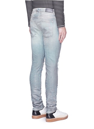 Back View - Click To Enlarge - AMIRI - 'Shotgun' slim fit foil finish jeans