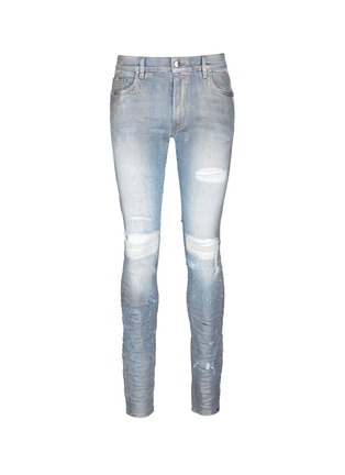 Main View - Click To Enlarge - AMIRI - 'Shotgun' slim fit foil finish jeans