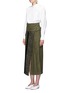 Figure View - Click To Enlarge - MAME - Ribbon woven panel midi wrap skirt