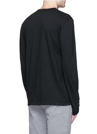 Back View - Click To Enlarge - JAMES PERSE - Crew neck cotton jersey T-shirt