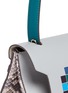  - ANYA HINDMARCH - 'Space Invaders Bathurst' small python trim leather satchel