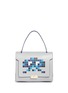 Main View - Click To Enlarge - ANYA HINDMARCH - 'Space Invaders Bathurst' small python trim leather satchel