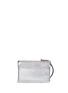 Back View - Click To Enlarge - ANYA HINDMARCH - 'Wink' smiley perforated metallic leather zip pouch