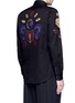 Back View - Click To Enlarge - DRIES VAN NOTEN - 'Chale' military badge shirt