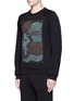 Front View - Click To Enlarge - DRIES VAN NOTEN - 'Howard' psychedelic print sweatshirt
