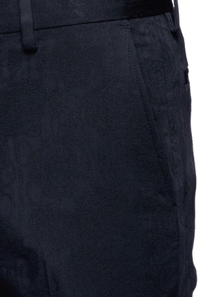 Detail View - Click To Enlarge - DRIES VAN NOTEN - 'Patrini' slim fit jacquard tuxedo pants