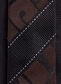 Detail View - Click To Enlarge - DRIES VAN NOTEN - Stripe and curlicue jacquard silk tie