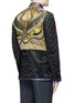 Back View - Click To Enlarge - DRIES VAN NOTEN - Reversibile peacock jacquard embroidered badge jacket