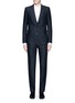 Main View - Click To Enlarge - DRIES VAN NOTEN - 'Kenneth' slim fit jacquard suit