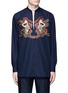 Main View - Click To Enlarge - DRIES VAN NOTEN - Face embroidery cotton poplin shirt