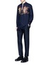 Figure View - Click To Enlarge - DRIES VAN NOTEN - Face embroidery cotton poplin shirt
