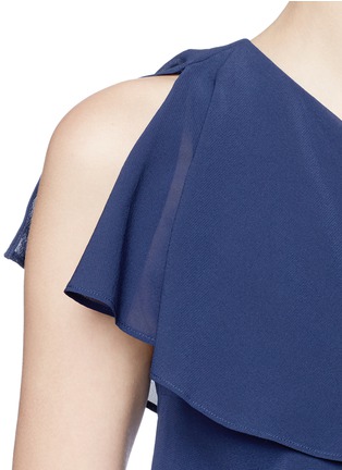 Detail View - Click To Enlarge - ALICE & OLIVIA - 'Francie' one-shoulder ruffle silk dress