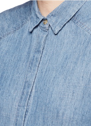 Detail View - Click To Enlarge - ALICE & OLIVIA - 'Koi' boxy denim shirt