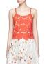 Main View - Click To Enlarge - ALICE & OLIVIA - 'Alanis' floral embroidery cutwork camisole