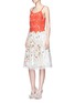 Figure View - Click To Enlarge - ALICE & OLIVIA - 'Alanis' floral embroidery cutwork camisole