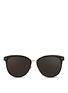 Main View - Click To Enlarge - LINDA FARROW - Inset acetate oversize aluminium sunglasses