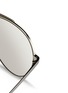 Detail View - Click To Enlarge - LINDA FARROW - Contrast bridge titanium aviator sunglasses