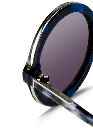 Detail View - Click To Enlarge - 3.1 PHILLIP LIM - Layered shell effect acetate round sunglasses