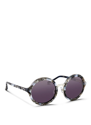 Figure View - Click To Enlarge - 3.1 PHILLIP LIM - Layered shell effect acetate round sunglasses