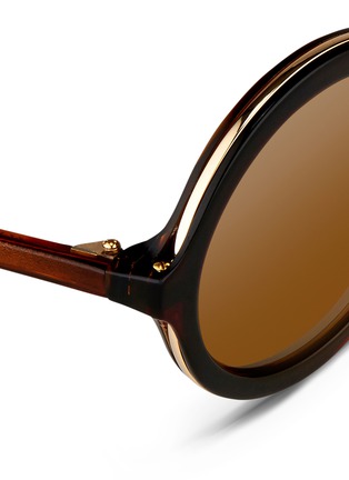 Detail View - Click To Enlarge - 3.1 PHILLIP LIM - Layered gradient acetate round sunglasses