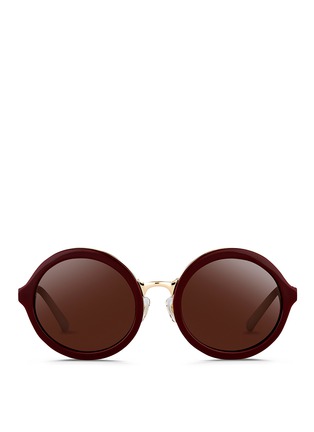 Main View - Click To Enlarge - 3.1 PHILLIP LIM - Layered acetate round sunglasses