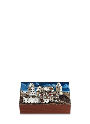 Main View - Click To Enlarge - FORNASETTI - Citta di Carte playing card box