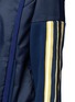Detail View - Click To Enlarge - NO KA’OI - 'U'I' stripe knit panel performance hooded jacket