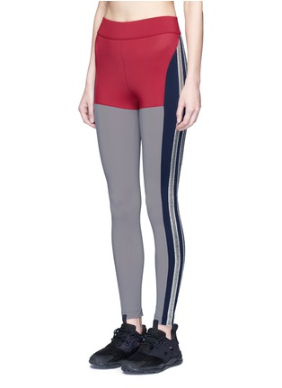 Front View - Click To Enlarge - NO KA’OI - 'Kei' panelled performance leggings