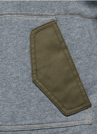 Detail View - Click To Enlarge - 3.1 PHILLIP LIM - Twill panel French terry utility sweatshirt