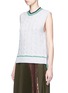 Front View - Click To Enlarge - 3.1 PHILLIP LIM - Collegiate sleeveless knit tank top